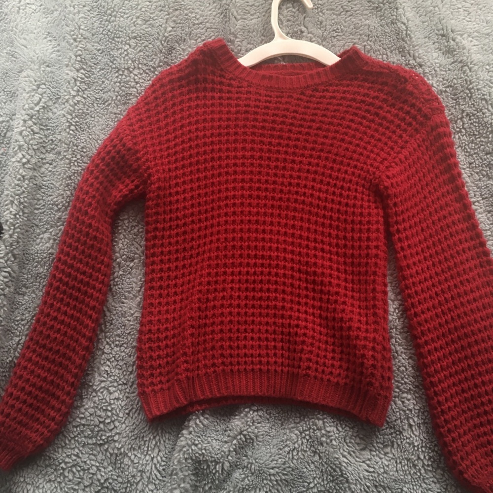 red sweater
